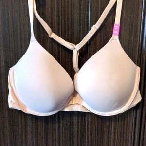 VS Pink racer back nude bra, brand new with tags